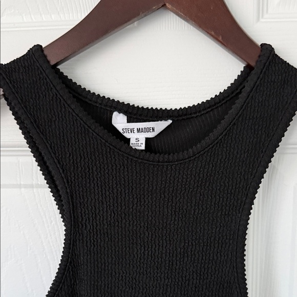 Steve Madden Black Midi Dress with Cut-Out - Picture 7 of 7